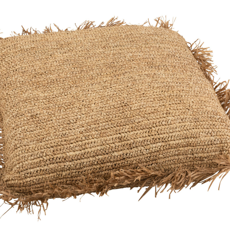 Kissen Quadrat Raffia