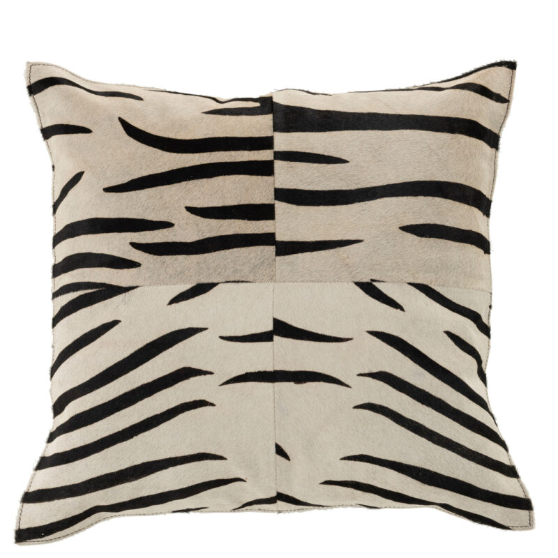 Kissen Zebra Leder