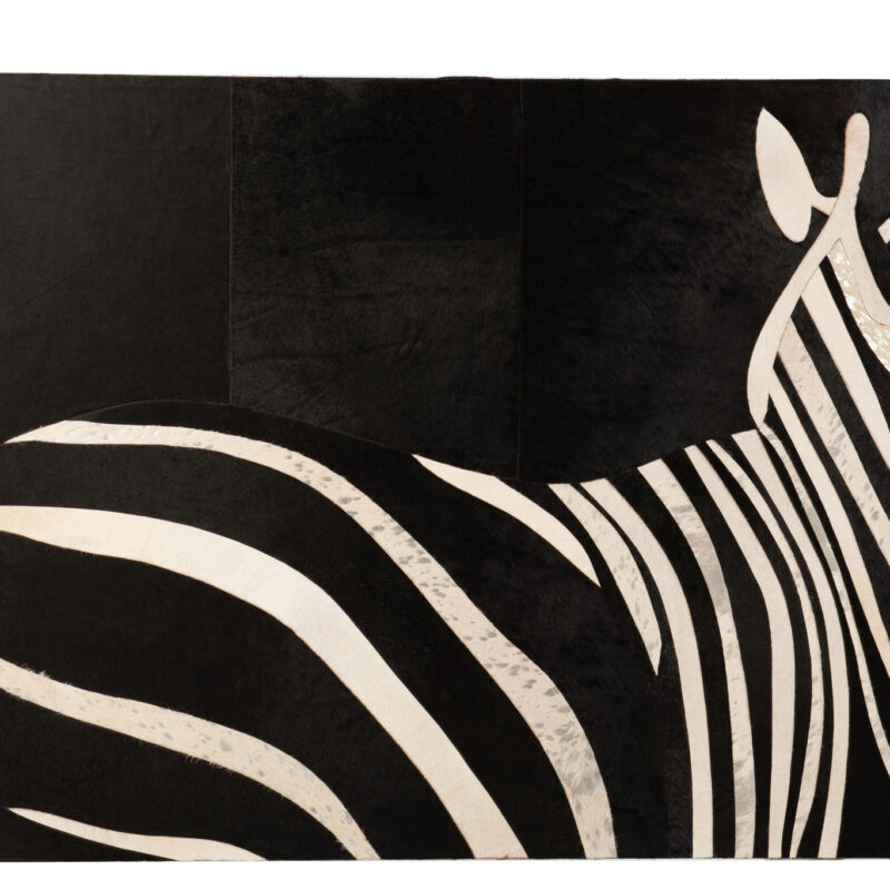 Bild mit Rahmen aus Zebra-Leder