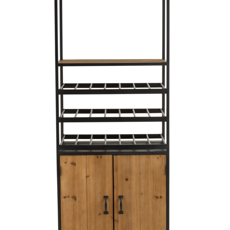 Schrank für Weinflaschen + Gläser