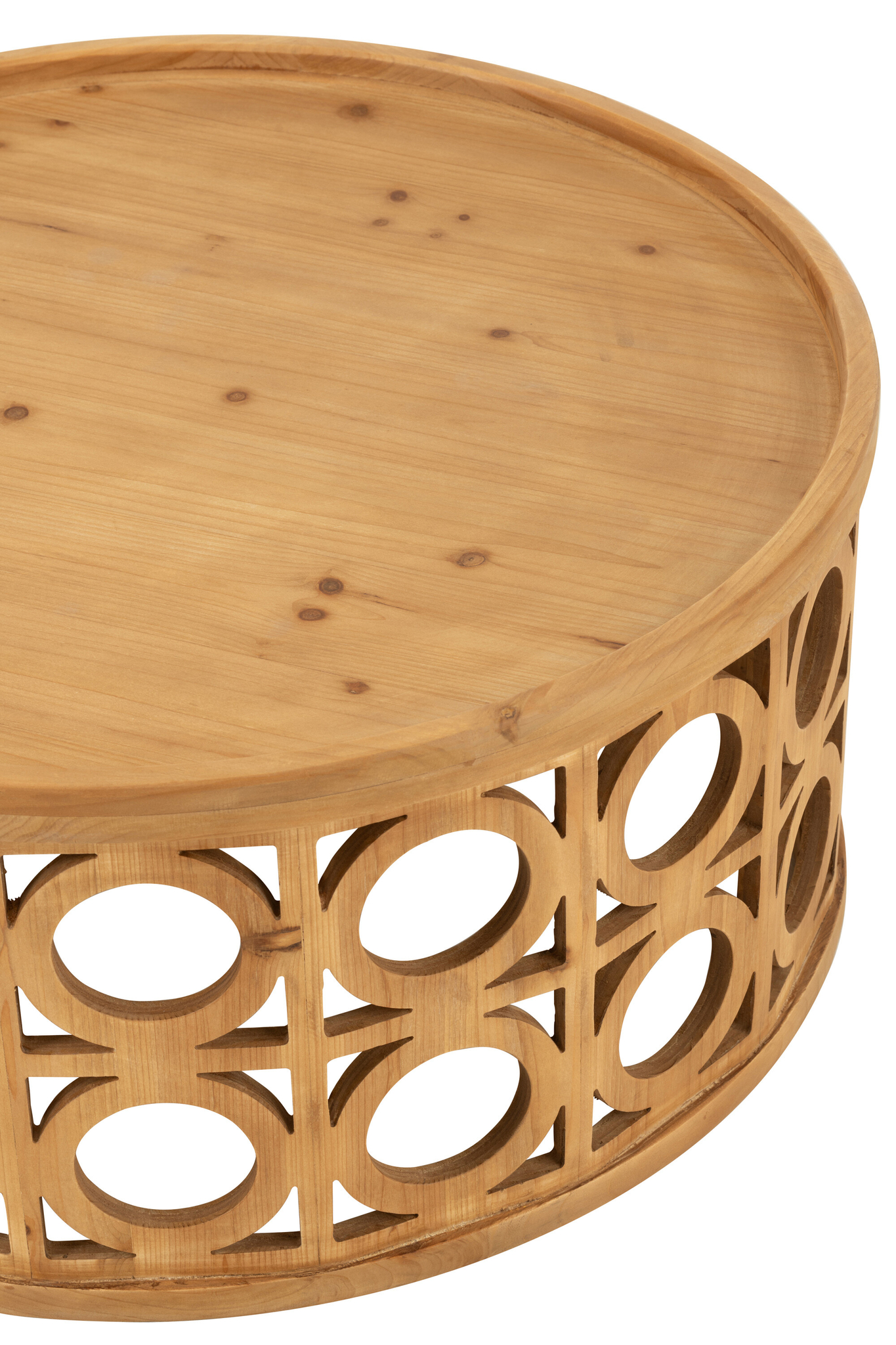 Couchtisch Schnitzerei Tanne Natur – Bild 3